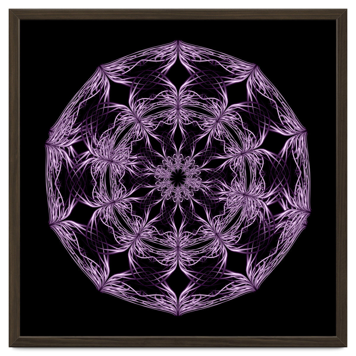 Mandala purple and black