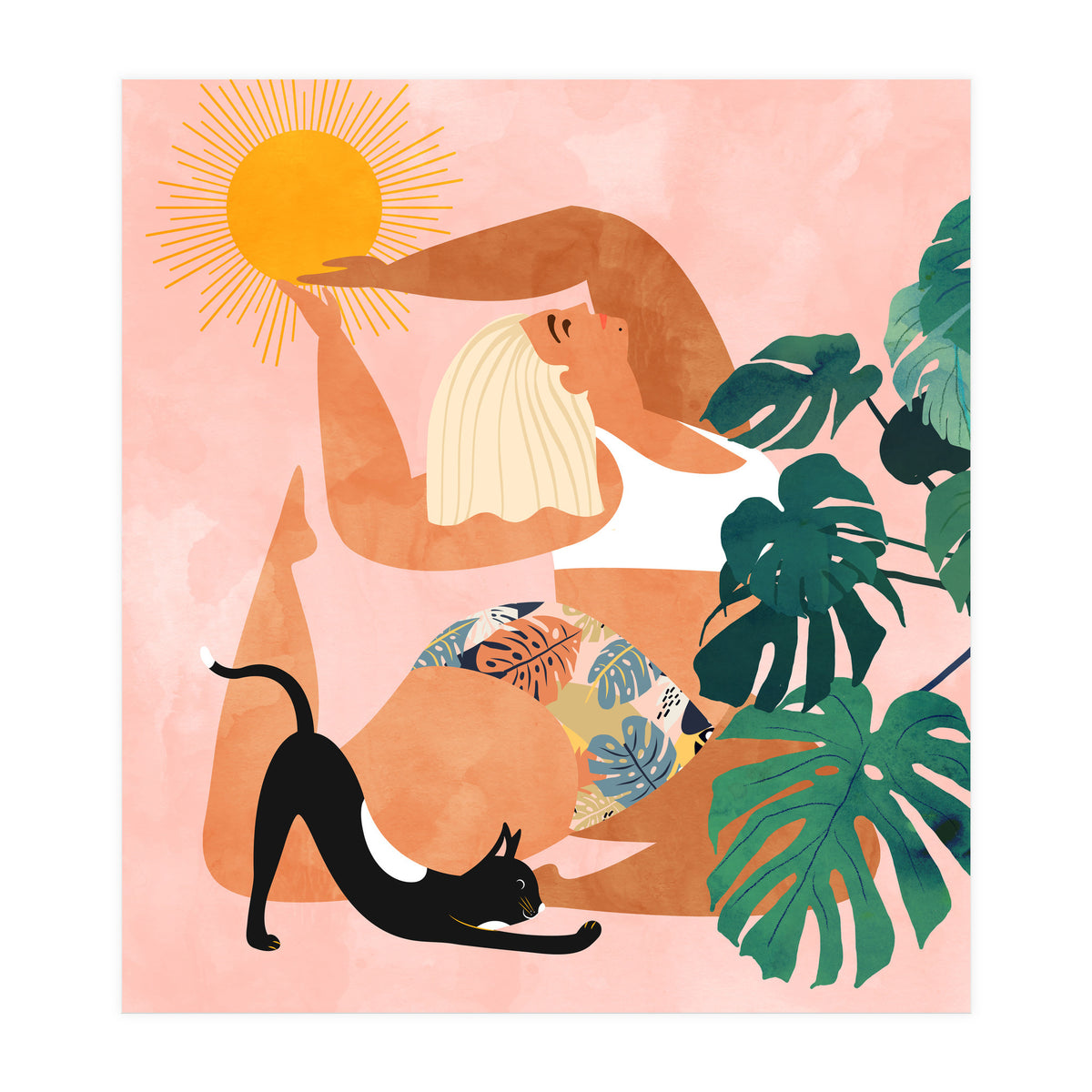 Tropical Yoga (Print Only)