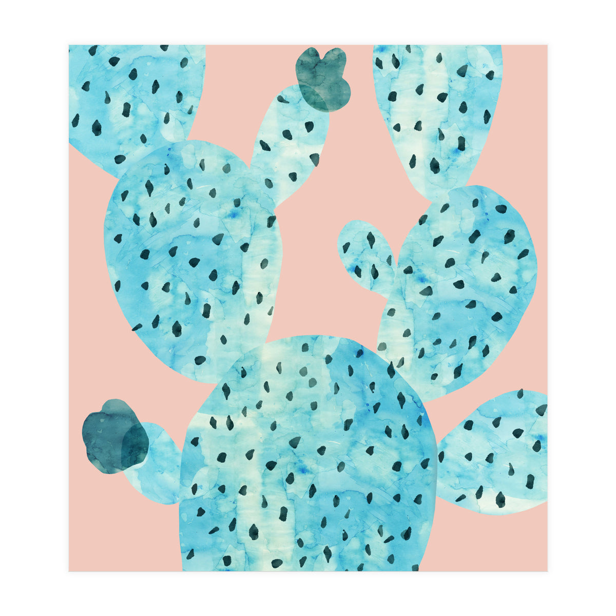 Watercolor of cacti III (Print Only)