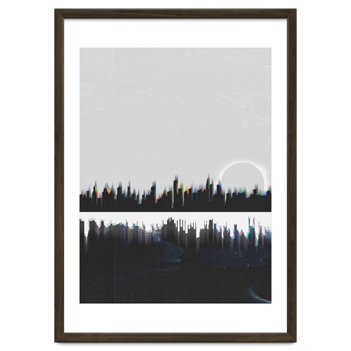 Black and white city