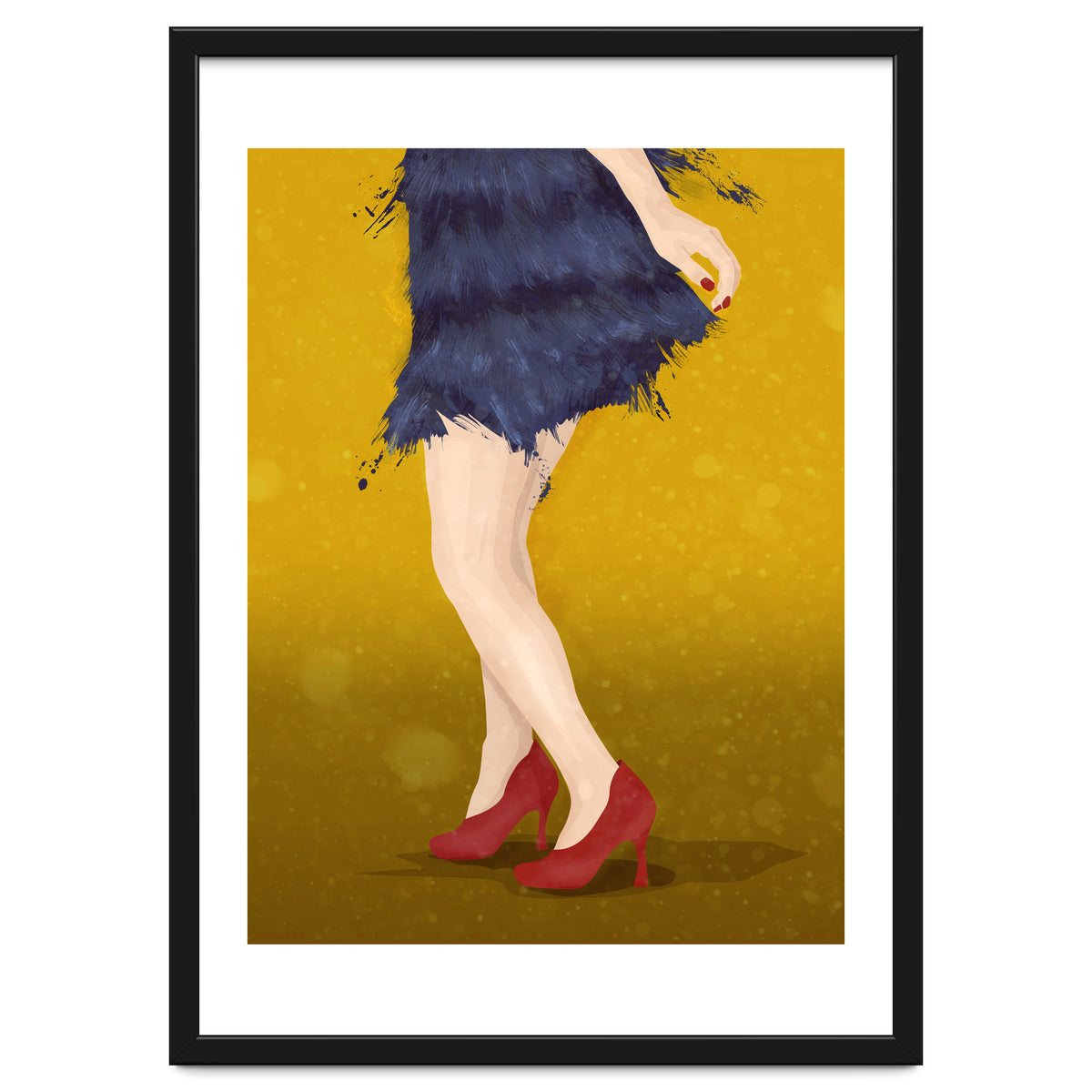 Flapper with red shoes