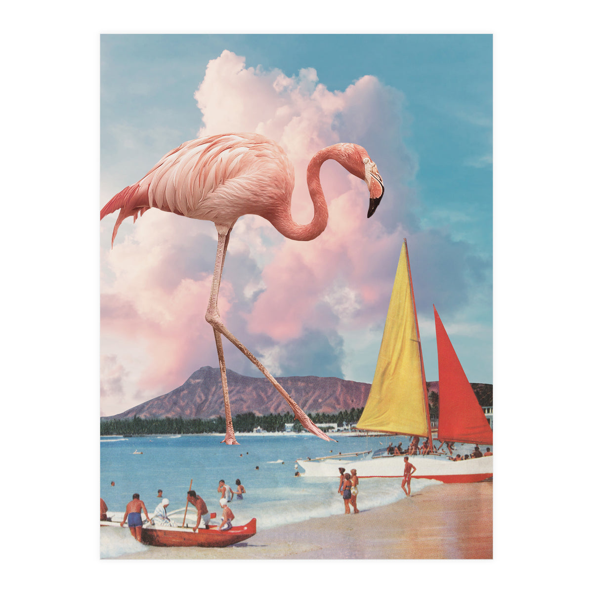 Flamingo Playground (Print Only)