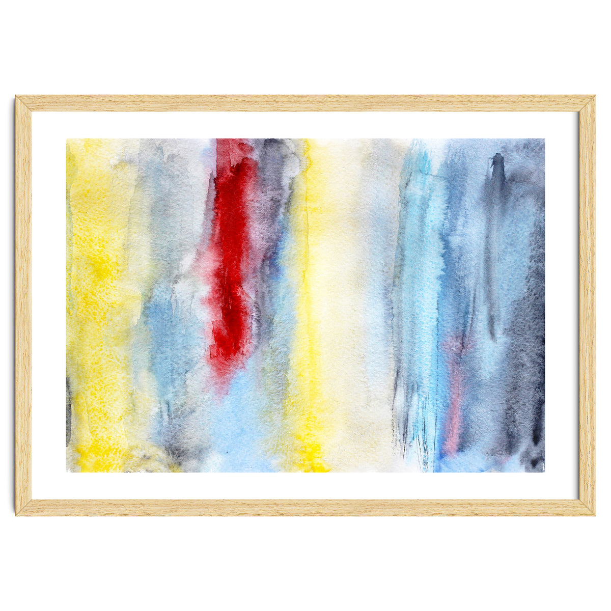 Touch of red || abstract watercolor