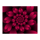 Red Floral Satin  (Print Only) thumbnail
