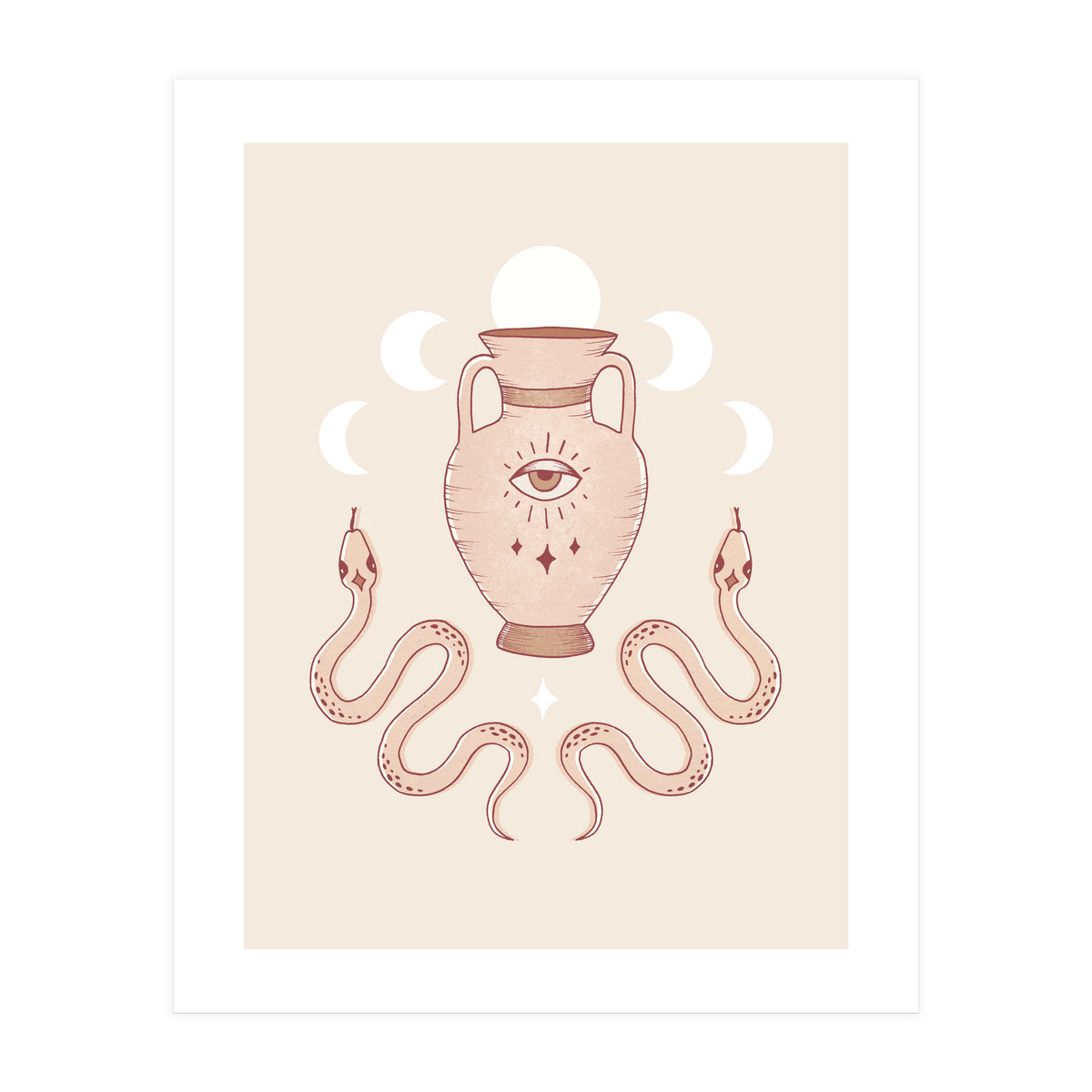 Terracotta Snakes (Print Only)