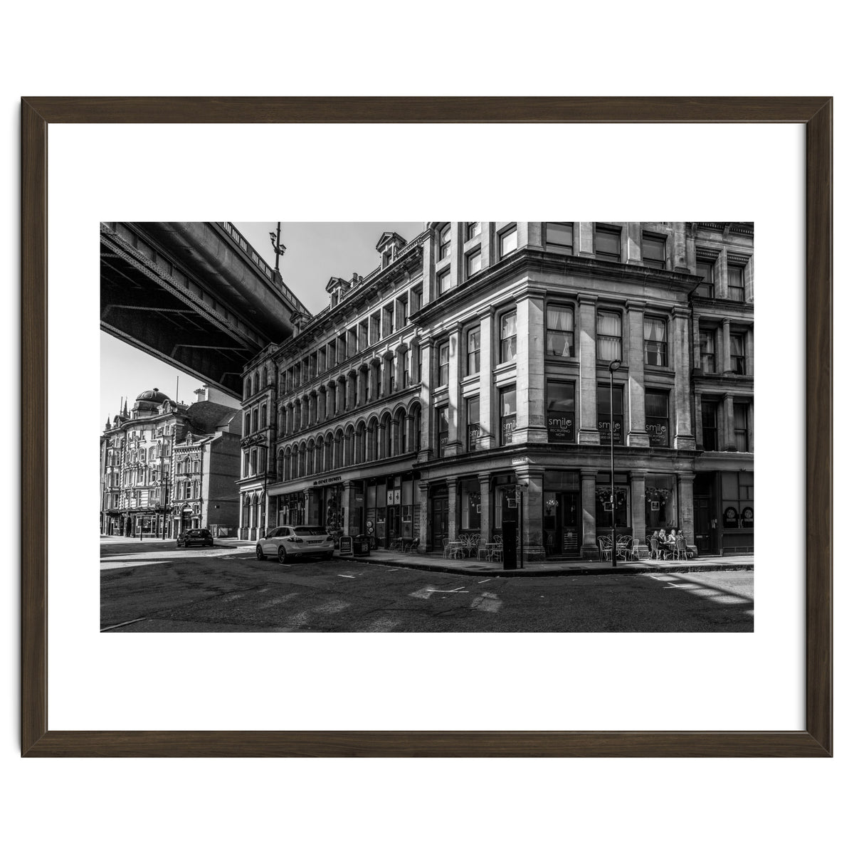 Dene st Newcastle monochrome