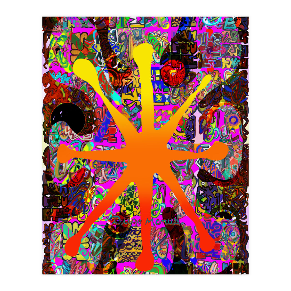 Fuego Y Graffiti 66 (Print Only)