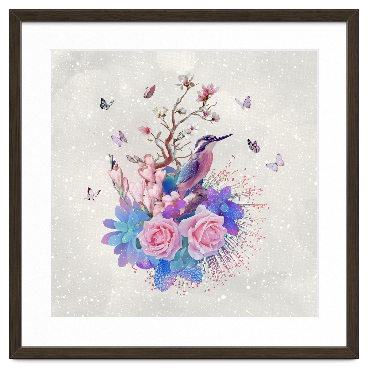 Floral Alcedo Atthis