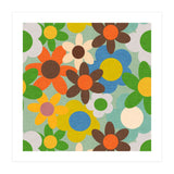 70s Flowers Blue (Print Only) thumbnail