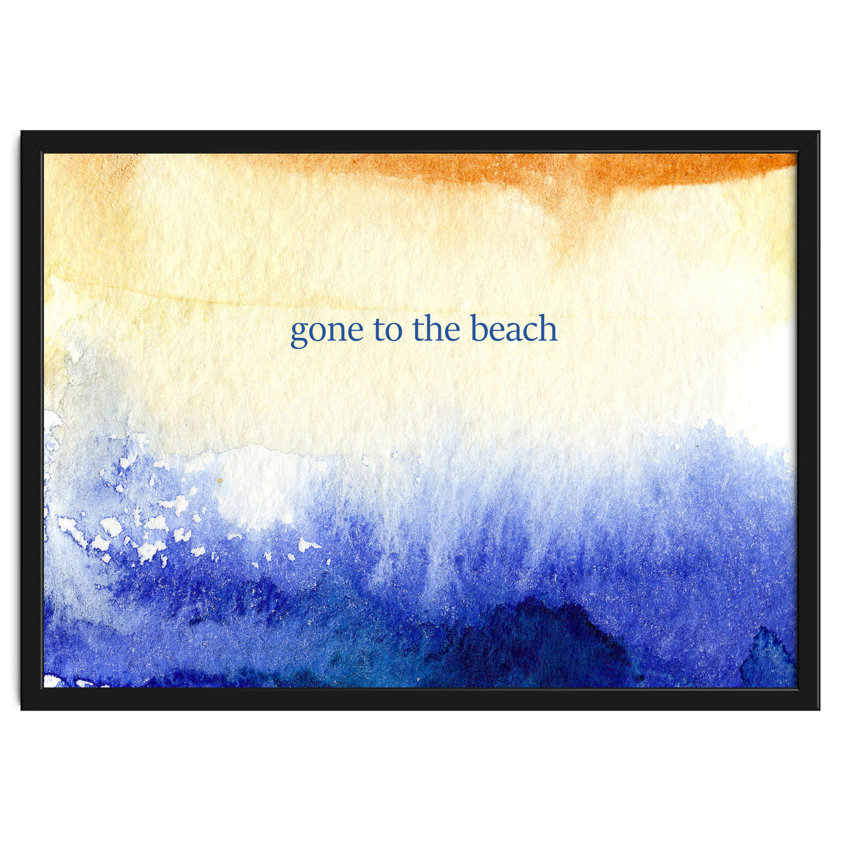 Gone to the beach || watercolor