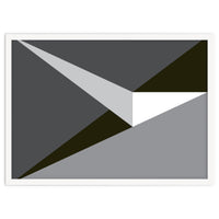 Geometric Shapes No. 73 - black & grey triangles