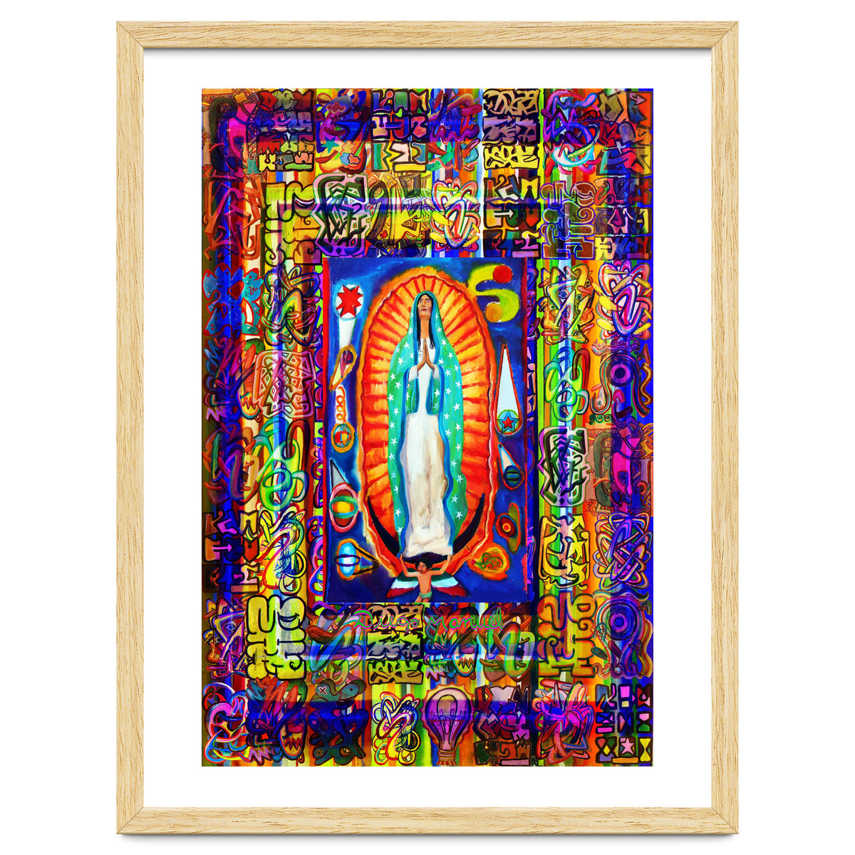 Graffiti Digital 2022 341 and Virgin of Guadalupe