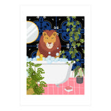 Lion in Moroccan Style Bathroom (Print Only) thumbnail