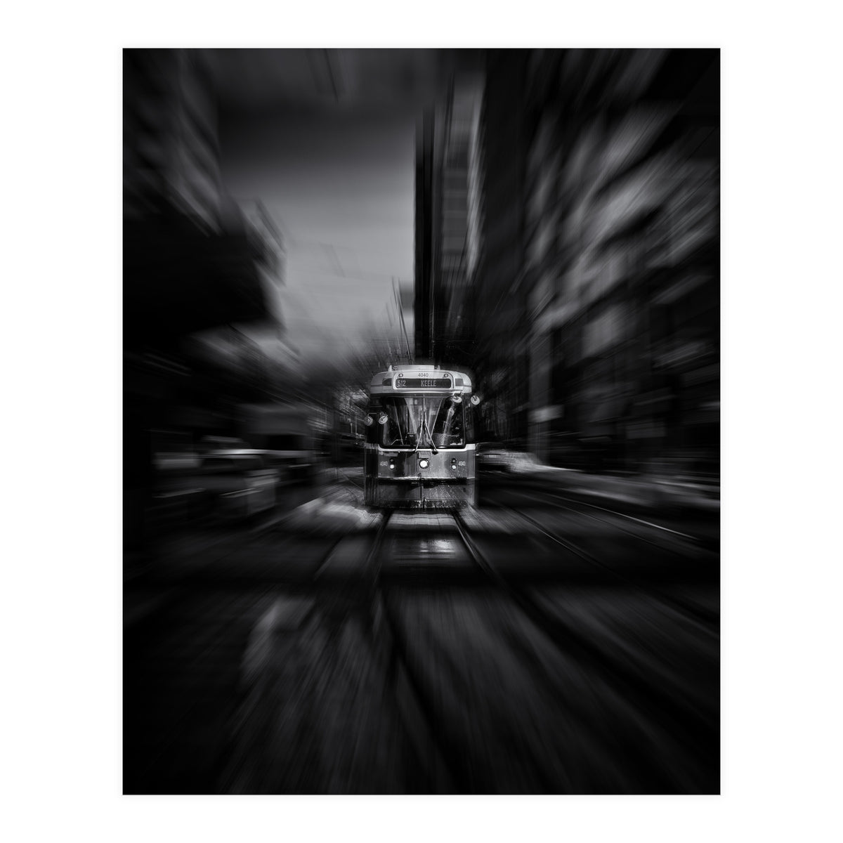 The 512 St. Clair Streetcar Toronto Canada Flow Version (Print Only)