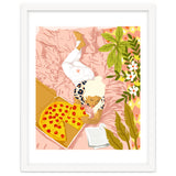 Pepperoni Pizza | Holiday Weekend Food Binge | Modern Bohemian Woman Reading in a Pastel Bedroom thumbnail