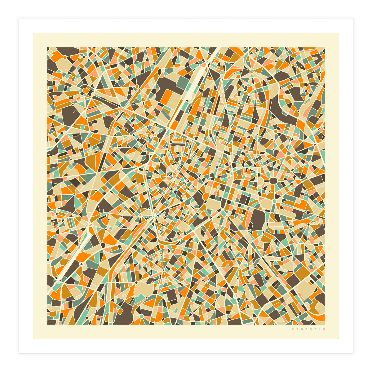 BRUSSELS MAP (Print Only)