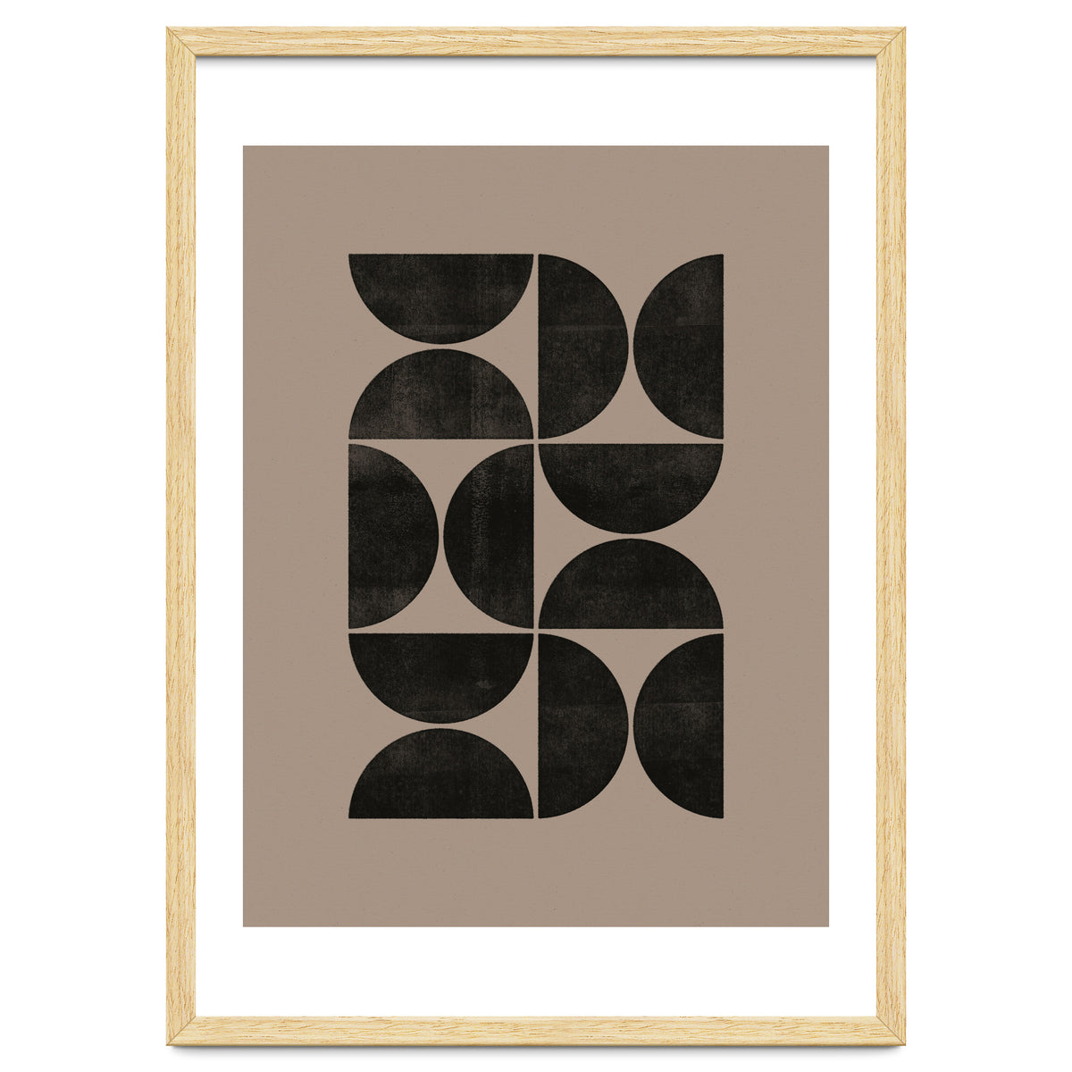 Mid-Century Modern No.24 - Woodblock Print
