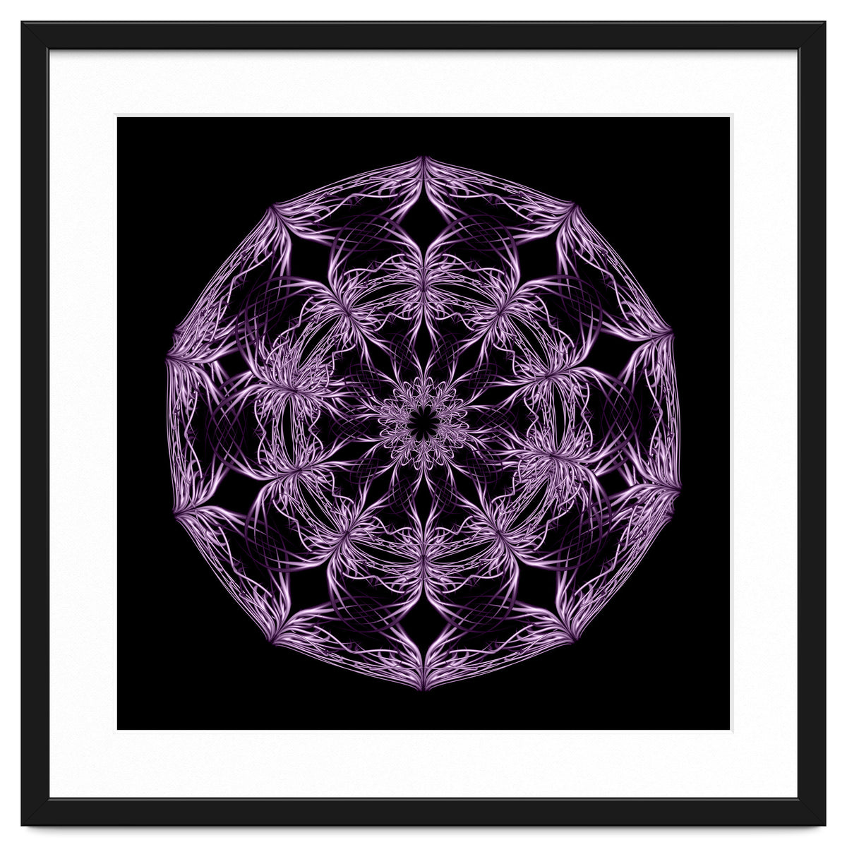 Mandala purple and black