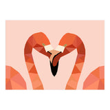 Flamingo Bird Low Poly Art  (Print Only) thumbnail