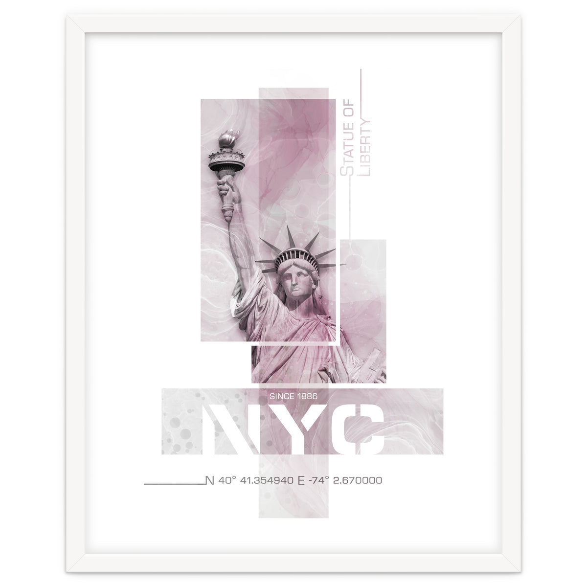 NYC Statue of Liberty | pink marble