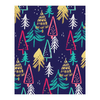 Christmas Pattern Trees (Print Only)