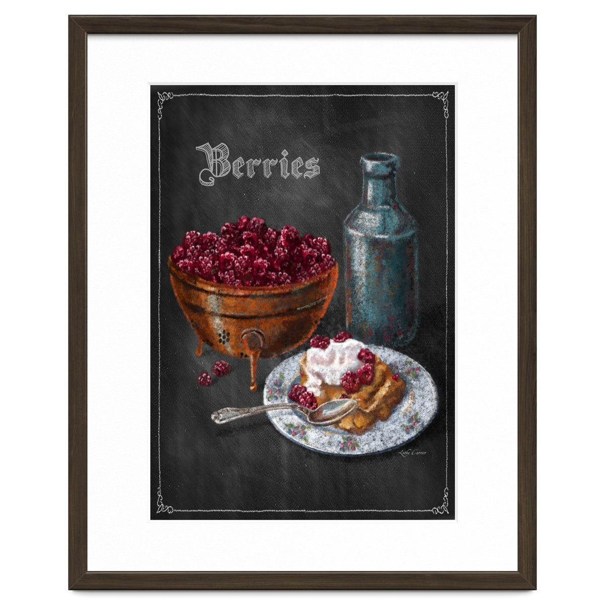 Berries Chalkboard Art