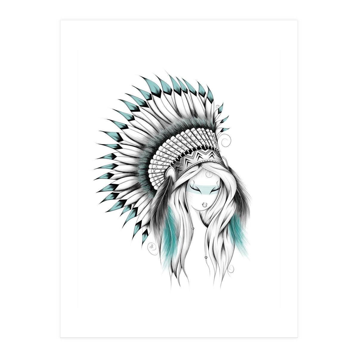 Indian Headdress (Print Only)