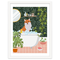 Fox Taking a Bath