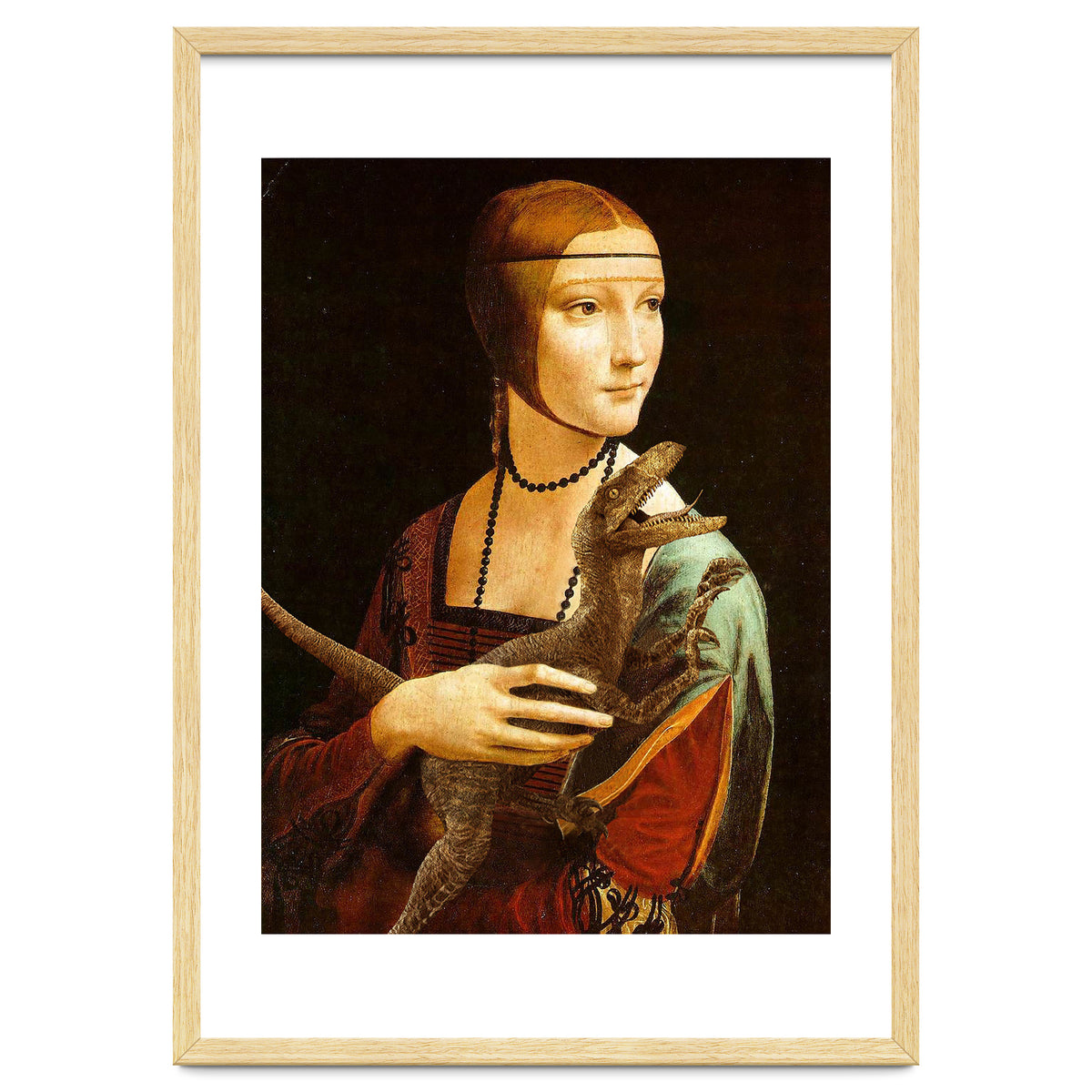 Lady With A Velociraptor