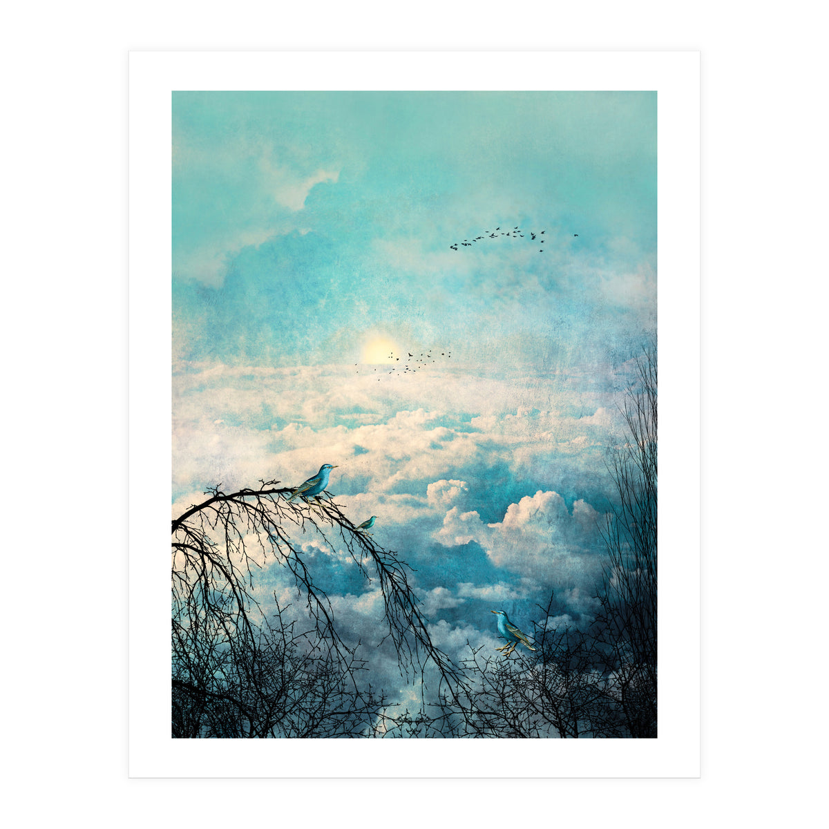 HEAVENLY BIRDS III-B Portrait (Print Only)