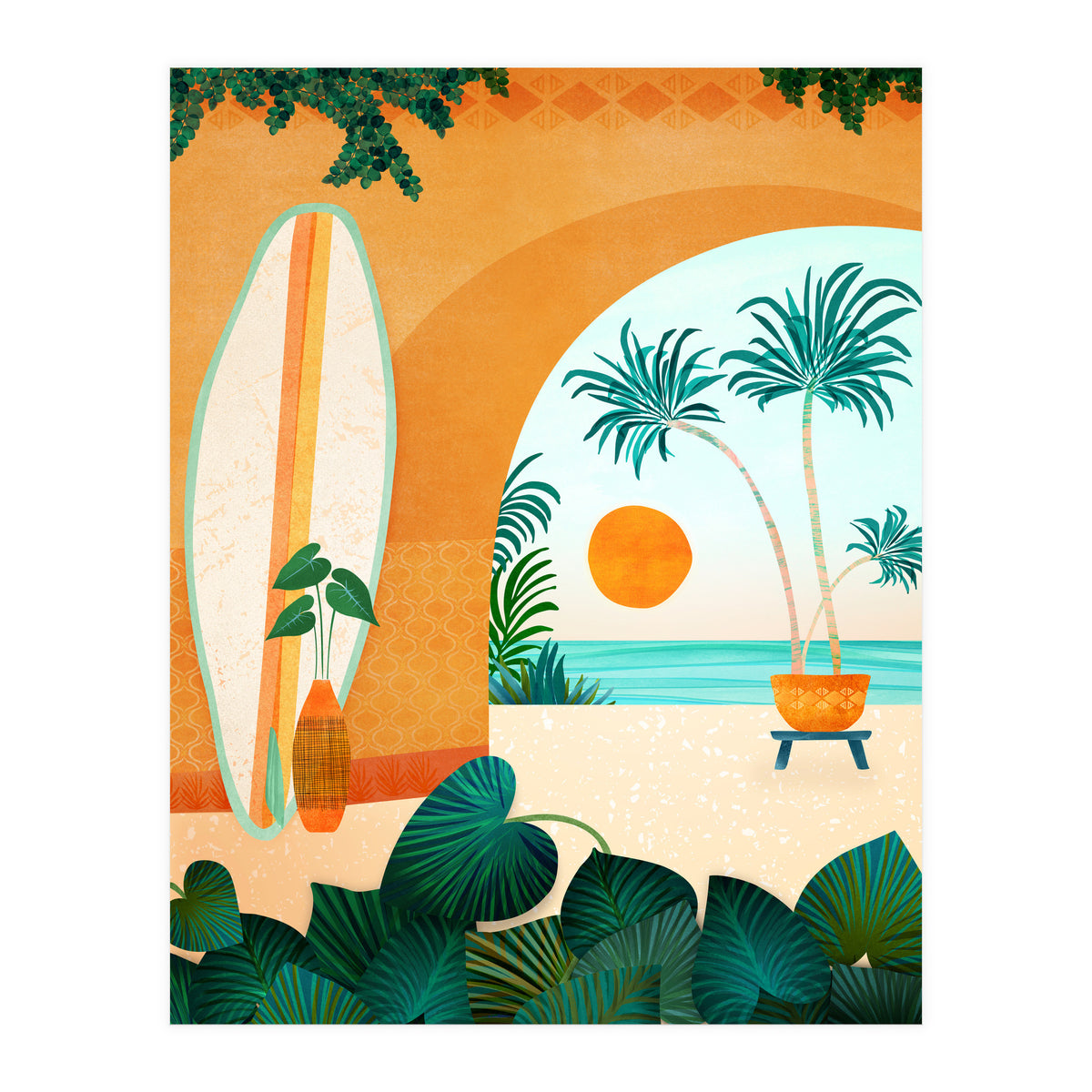 Seaside Surf Retreat (Print Only)