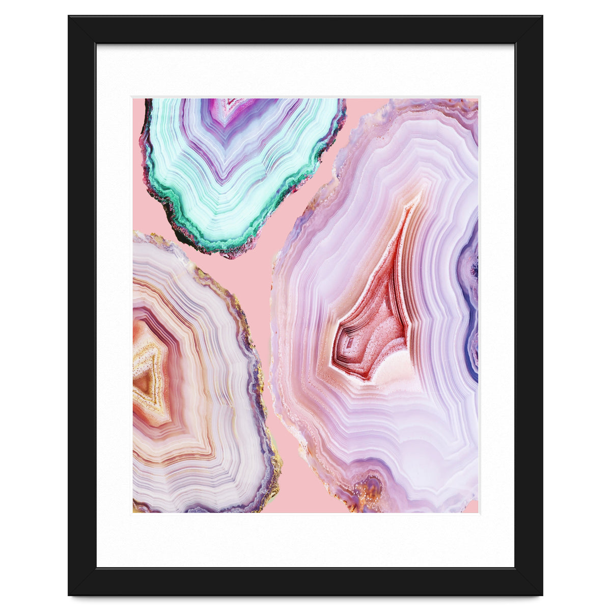 Mineral Agates #Glam collection