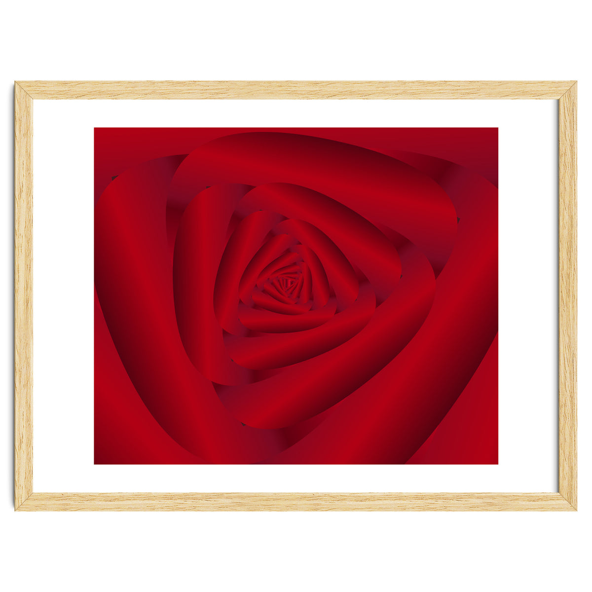 Rose Flower Swirl Art