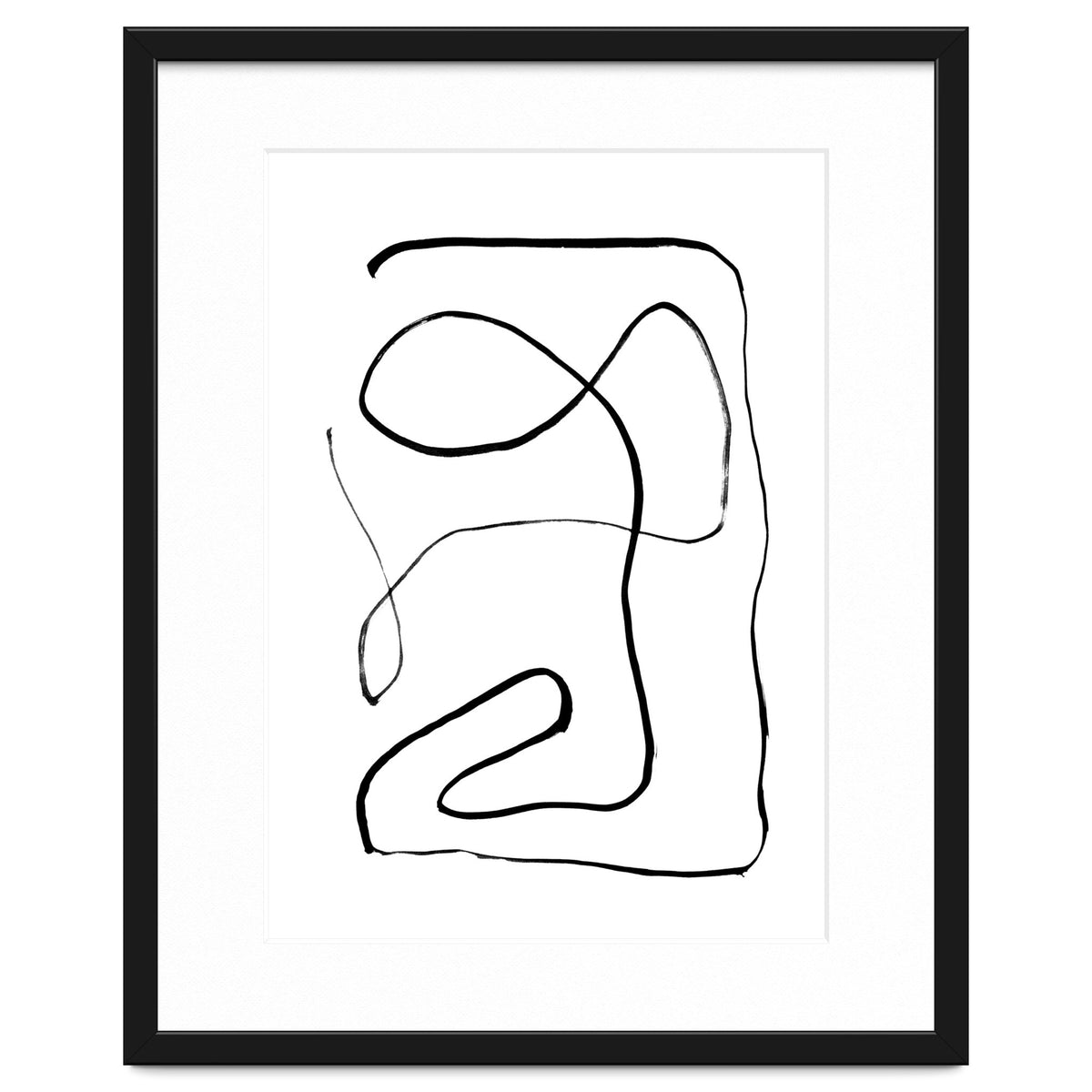 Mid-Century Line Art Print #2