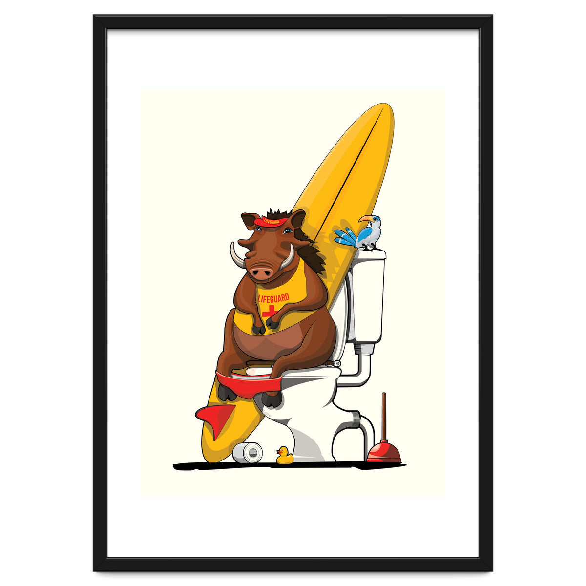 Warthog on the Toilet, Funny Bathroom Humour