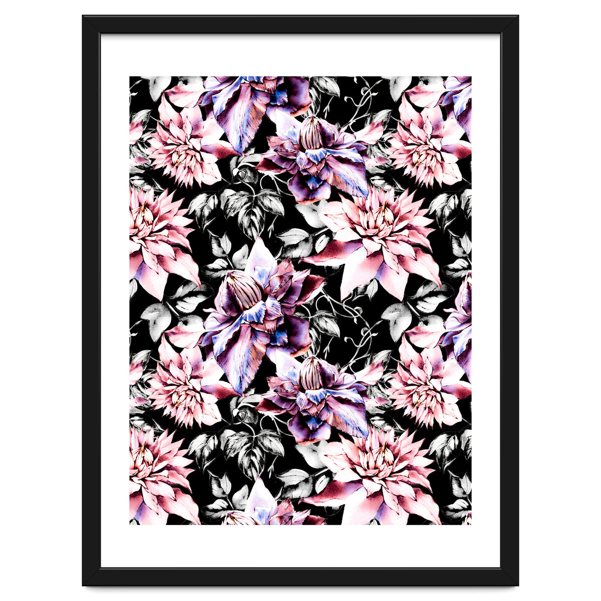 Pink bloom in the dark