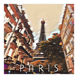 Paris, Eiffel tower street view. (Print Only) thumbnail