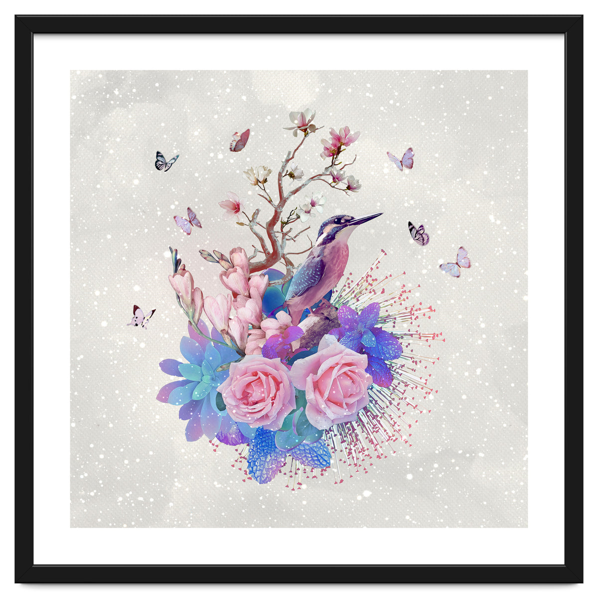 Floral Alcedo Atthis