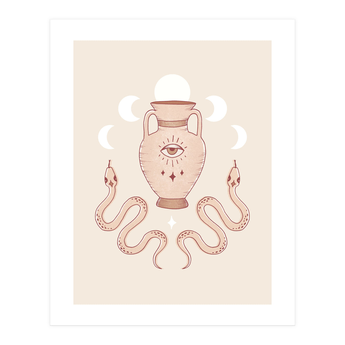 Terracotta Snakes (Print Only)