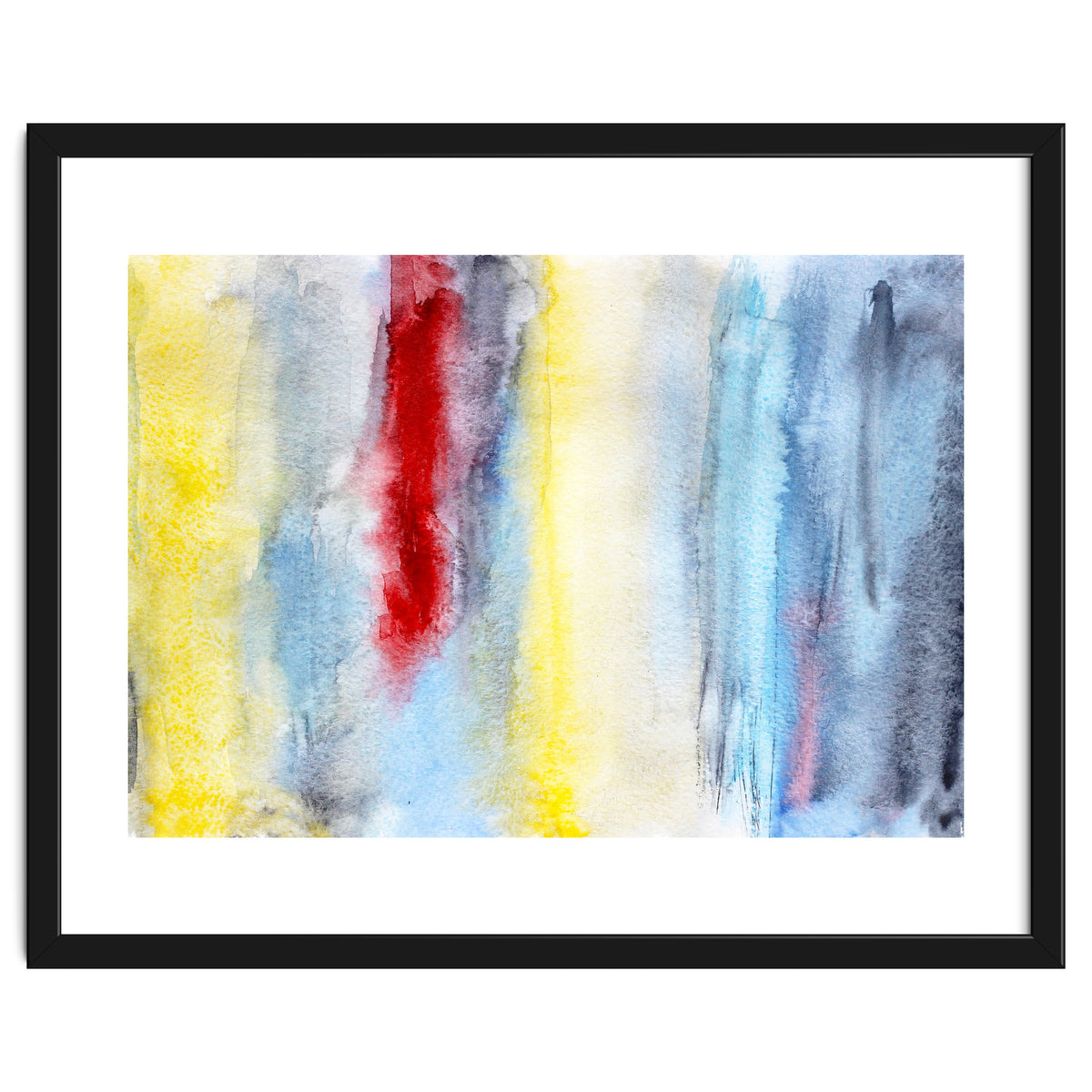 Touch of red || abstract watercolor