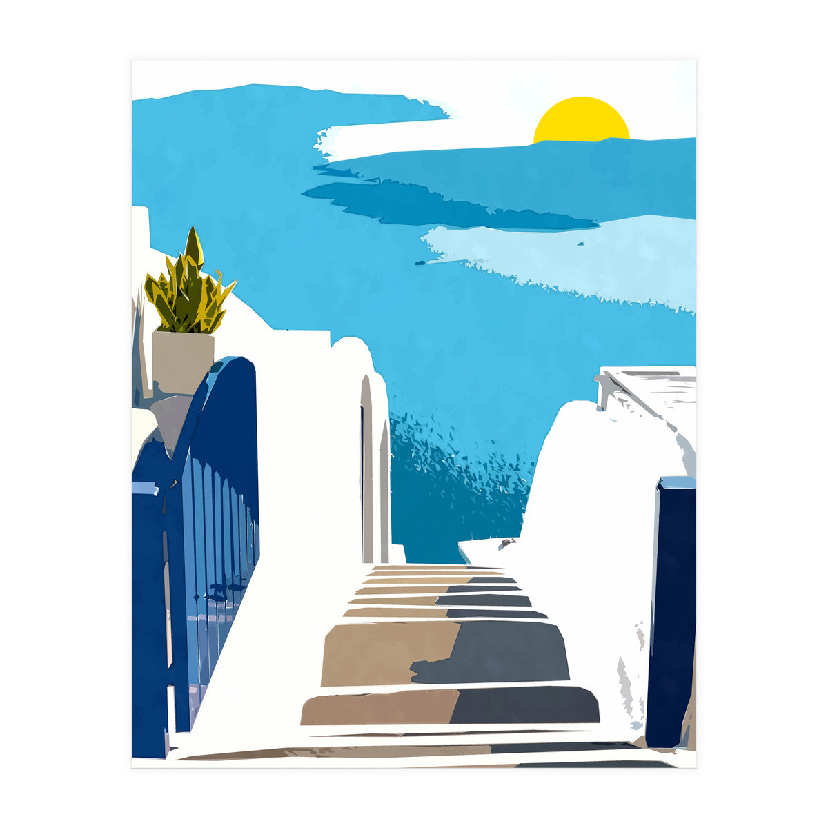 Santorini Morning (Print Only)