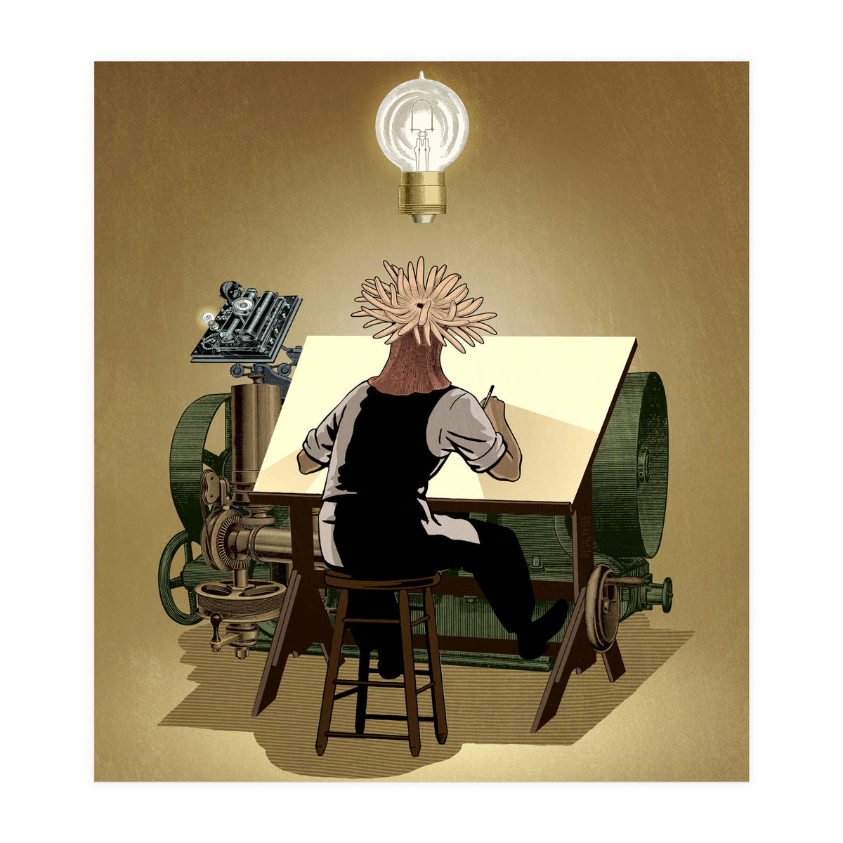 The aspirant to draftsman (Print Only)