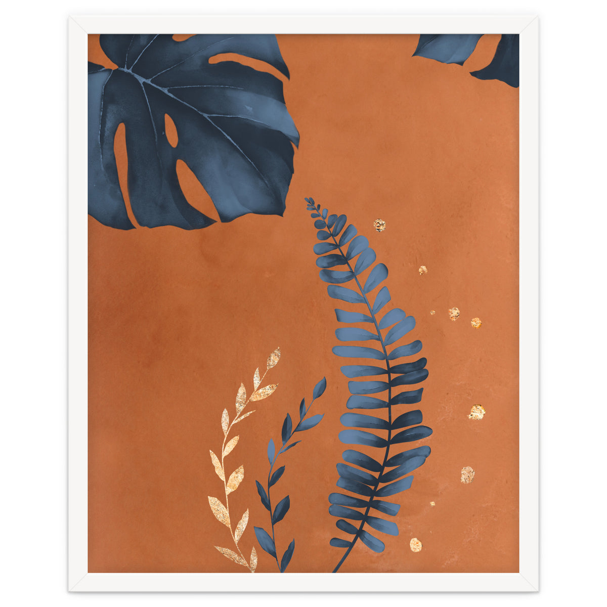 Monstera Leaf Terracotta