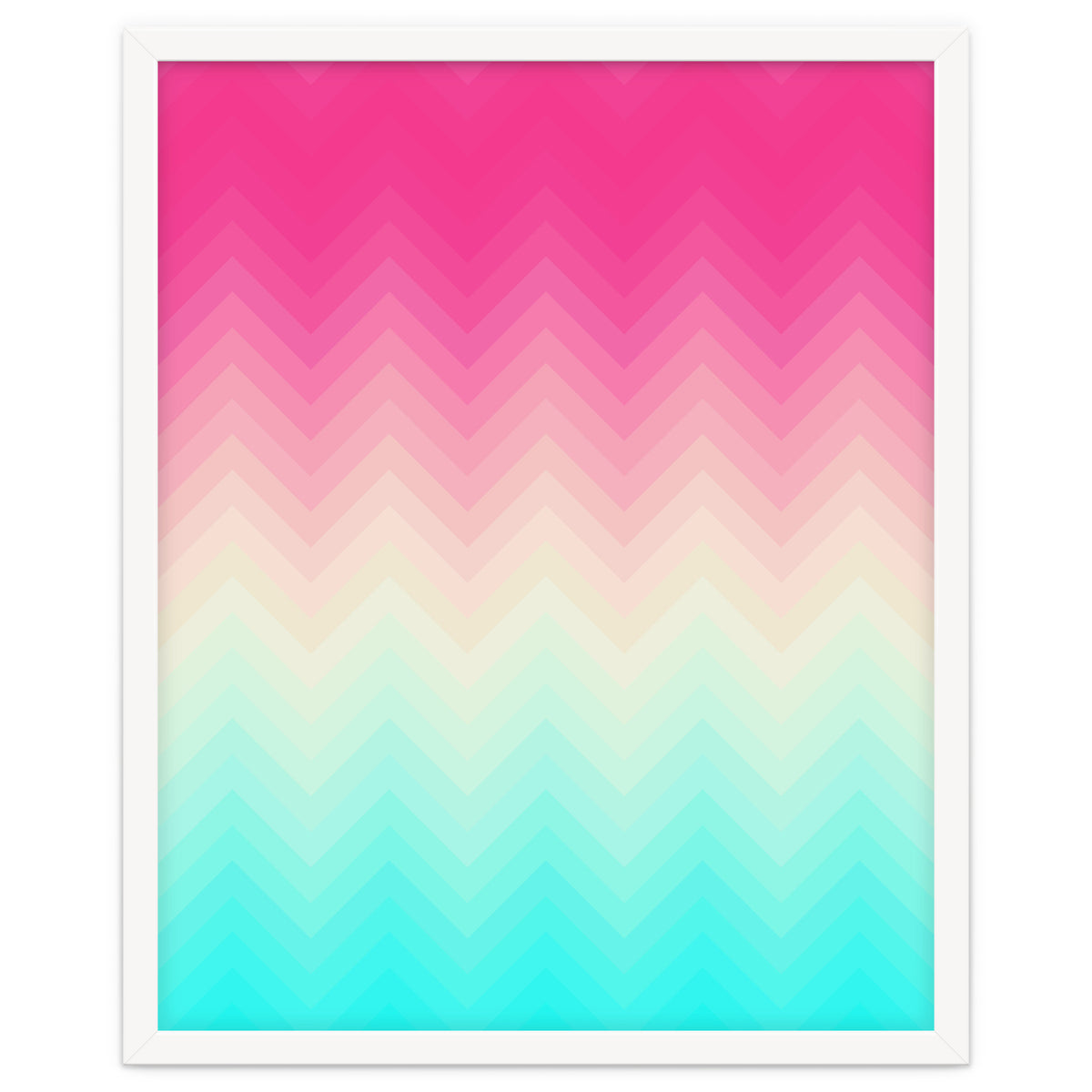 Chevron pink and blue