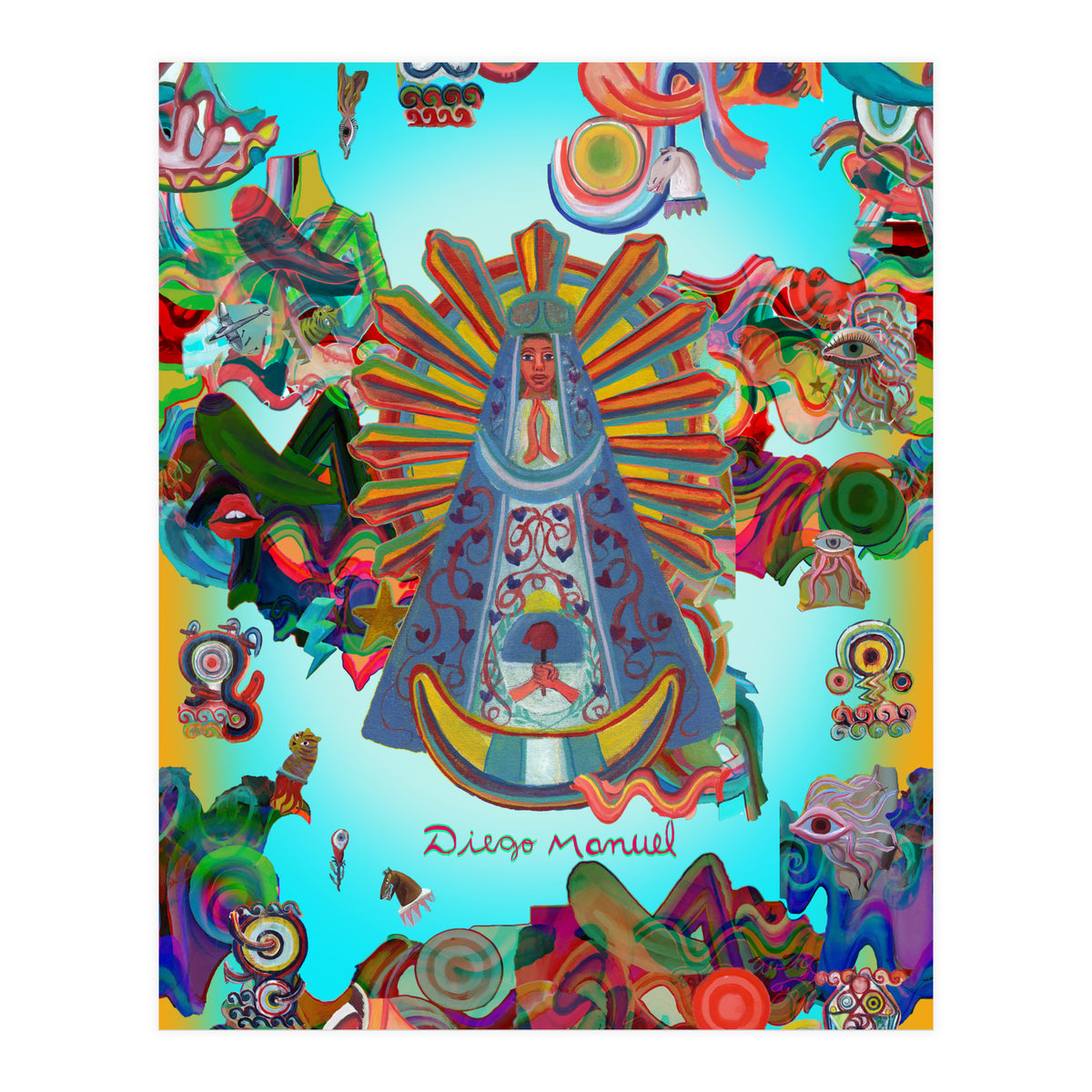 Virgen Y Graffiti 4 (Print Only)