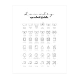 Laundry Symbol Guide Print (Print Only) thumbnail