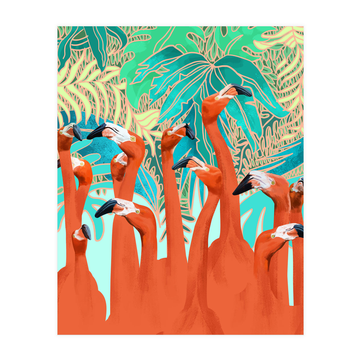 Flamingo Party (Print Only)
