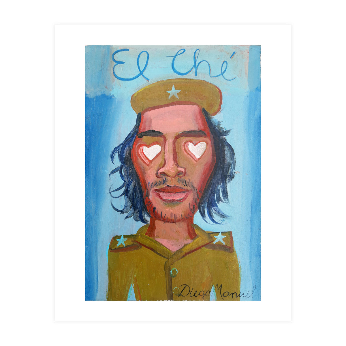 Che Guevara Y Corazones 2 B (2) (Print Only)