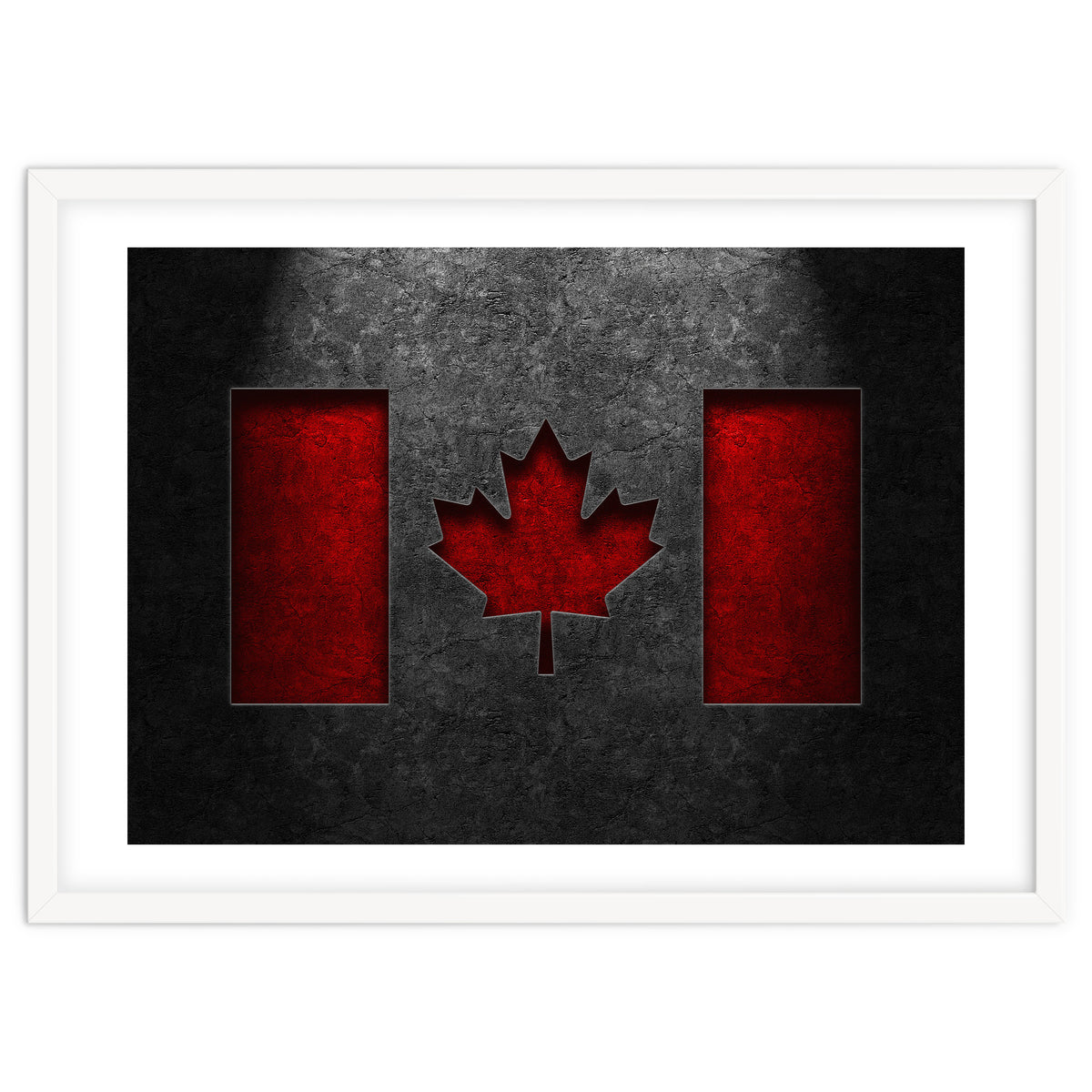 Canadian Flag Stone Texture