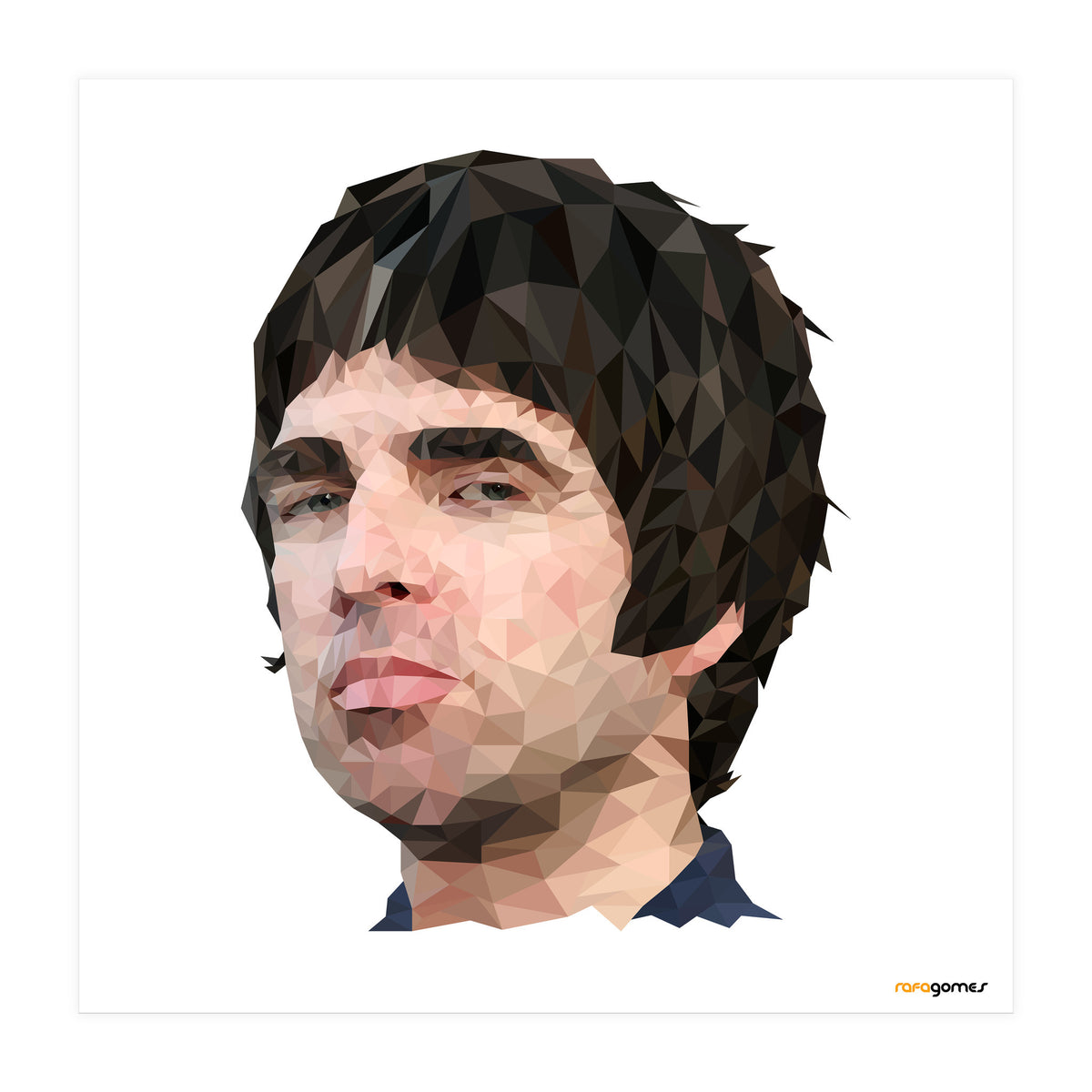 Noel Gallagher Low Poly (Print Only)